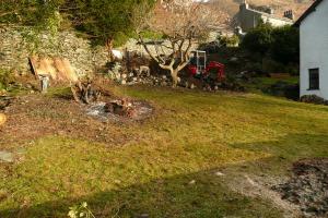 A view of the garden in Langdale