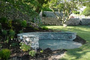 Chapel Style, Langdale, Lake District; the lower seating area and planting