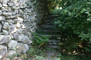Chapel Style, Langdale, Lake District; some stone steps before the work
