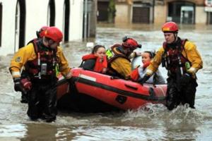 Floods in Cumbria taken from BBC website