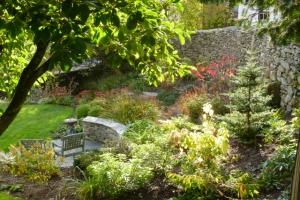 Snowy garden Chapel Style Lake District, Cumbria the following summer